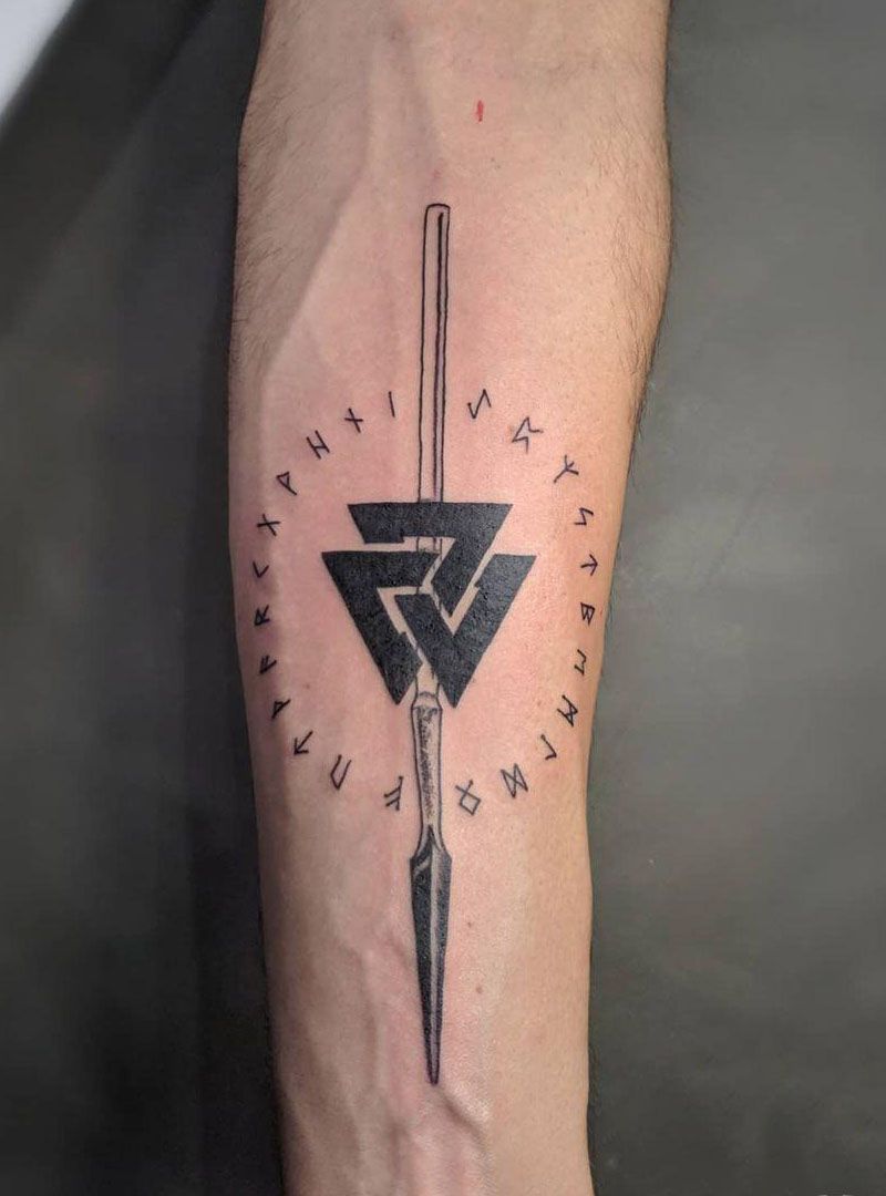 30 Pretty Valknut Tattoos to Inspire You