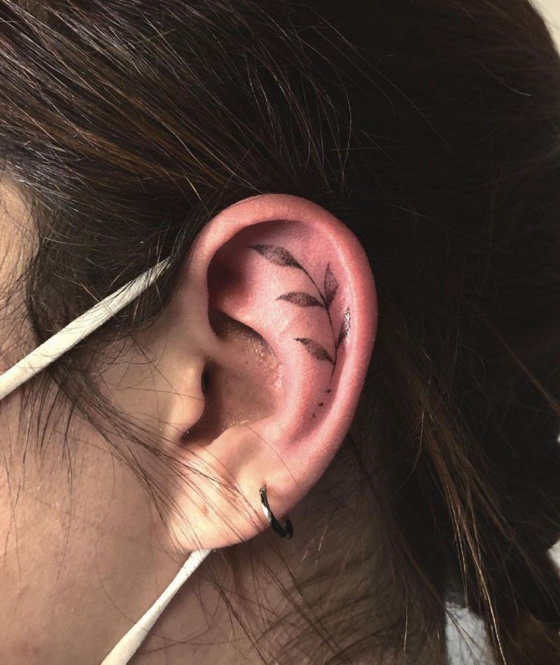 30 Elegant Ear Tattoo Designs to Get Inspired