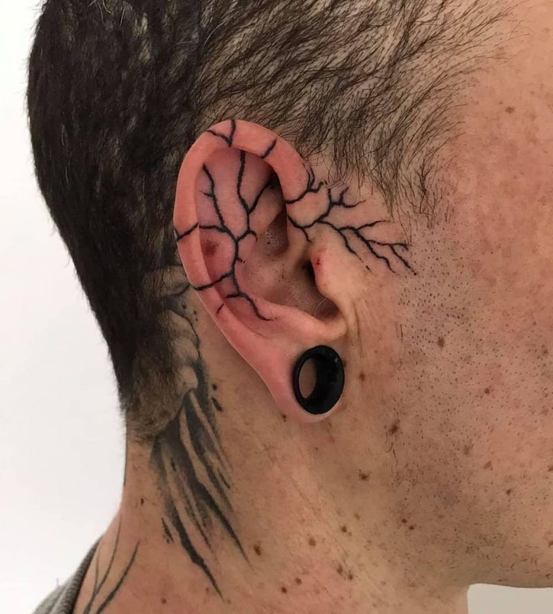 30 Elegant Ear Tattoo Designs to Get Inspired