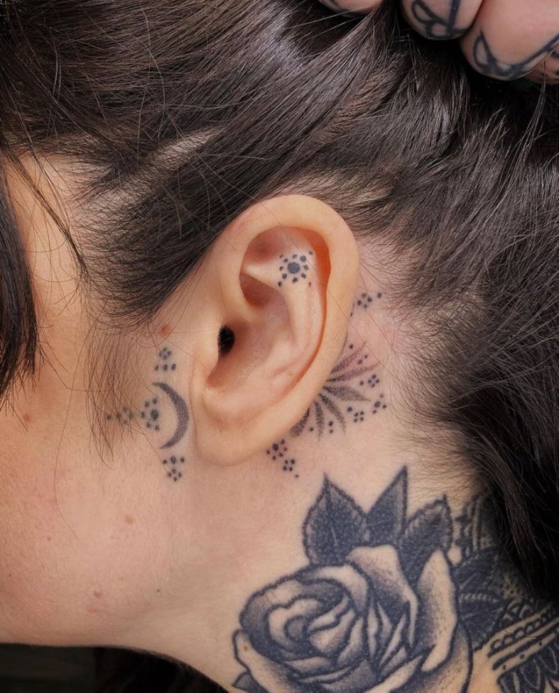 30 Elegant Ear Tattoo Designs to Get Inspired