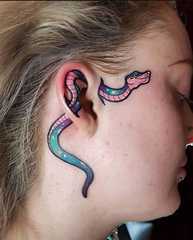 30 Elegant Ear Tattoo Designs to Get Inspired