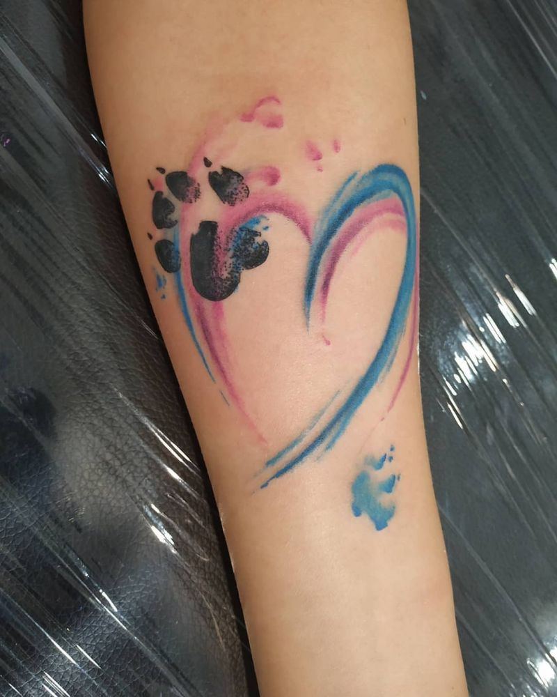 30 Cute Cat Paw Tattoos You Must Love