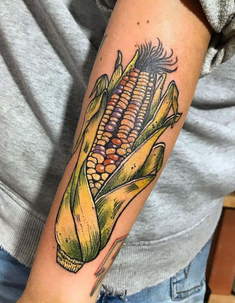 30 Pretty Corn Tattoos You Can Copy
