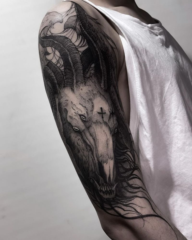 30 Pretty Goat Tattoos to Inspire You