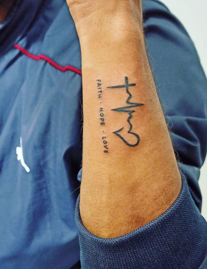 30 Pretty Heartbeat Tattoos to Inspire You