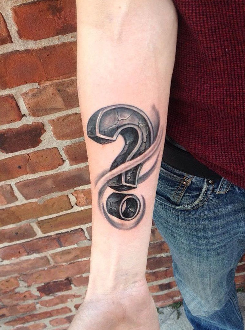 30 Pretty Question Mark Tattoos You Can Copy