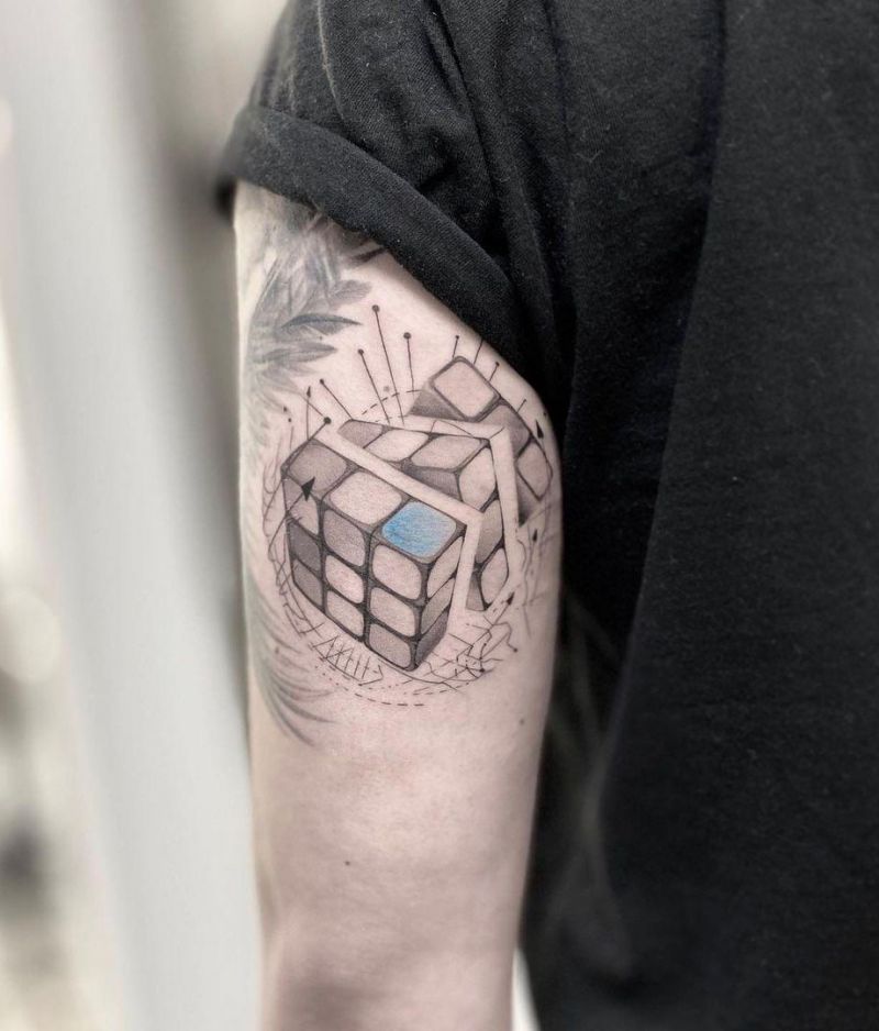 30 Great Rubik's Cube Tattoos You Can Copy