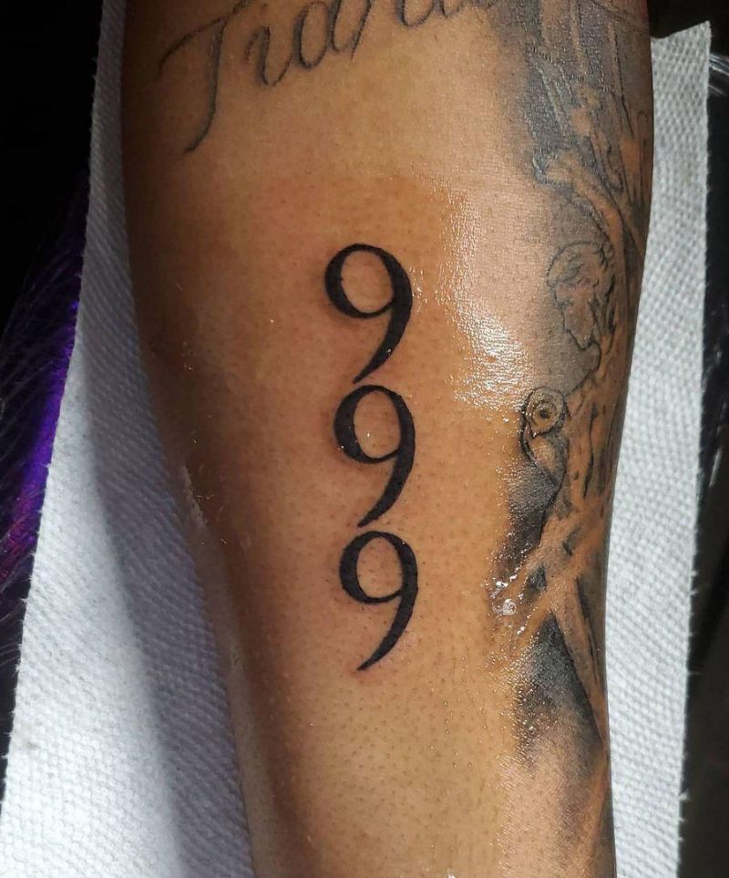 29 Pretty 999 Tattoos to Inspire You