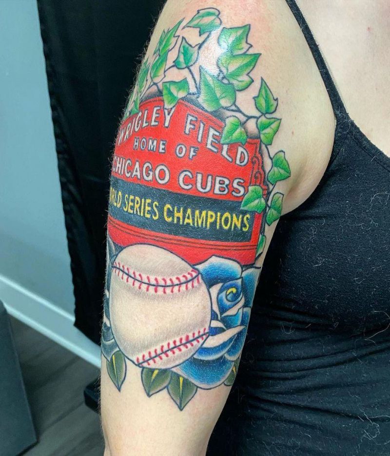 30 Pretty Baseball Tattoos You Will Love