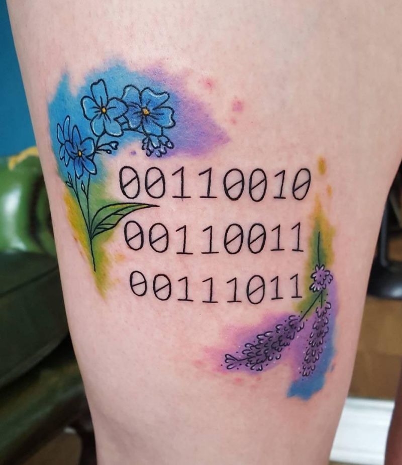 30 Creative Binary Tattoos You Can Copy