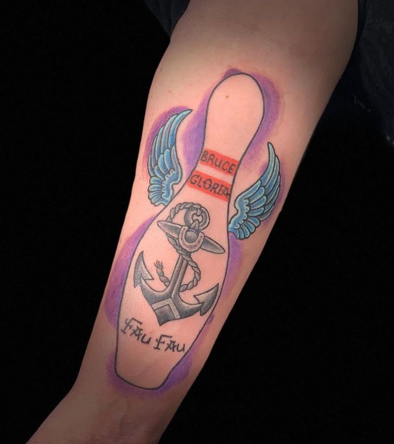 30 Bowling Tattoos Remind You to Relax