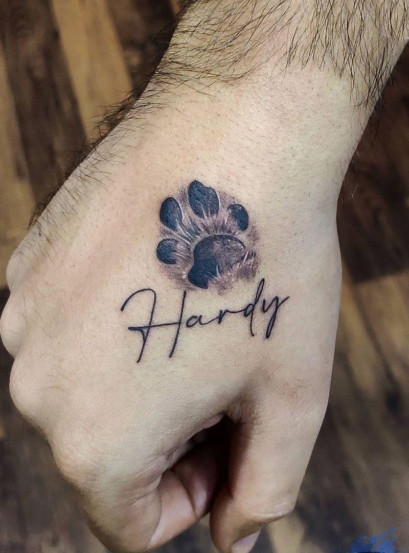 30 Cute Dog Paw Tattoos You Will Love