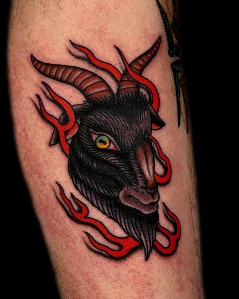 30 Pretty Goat Tattoos to Inspire You