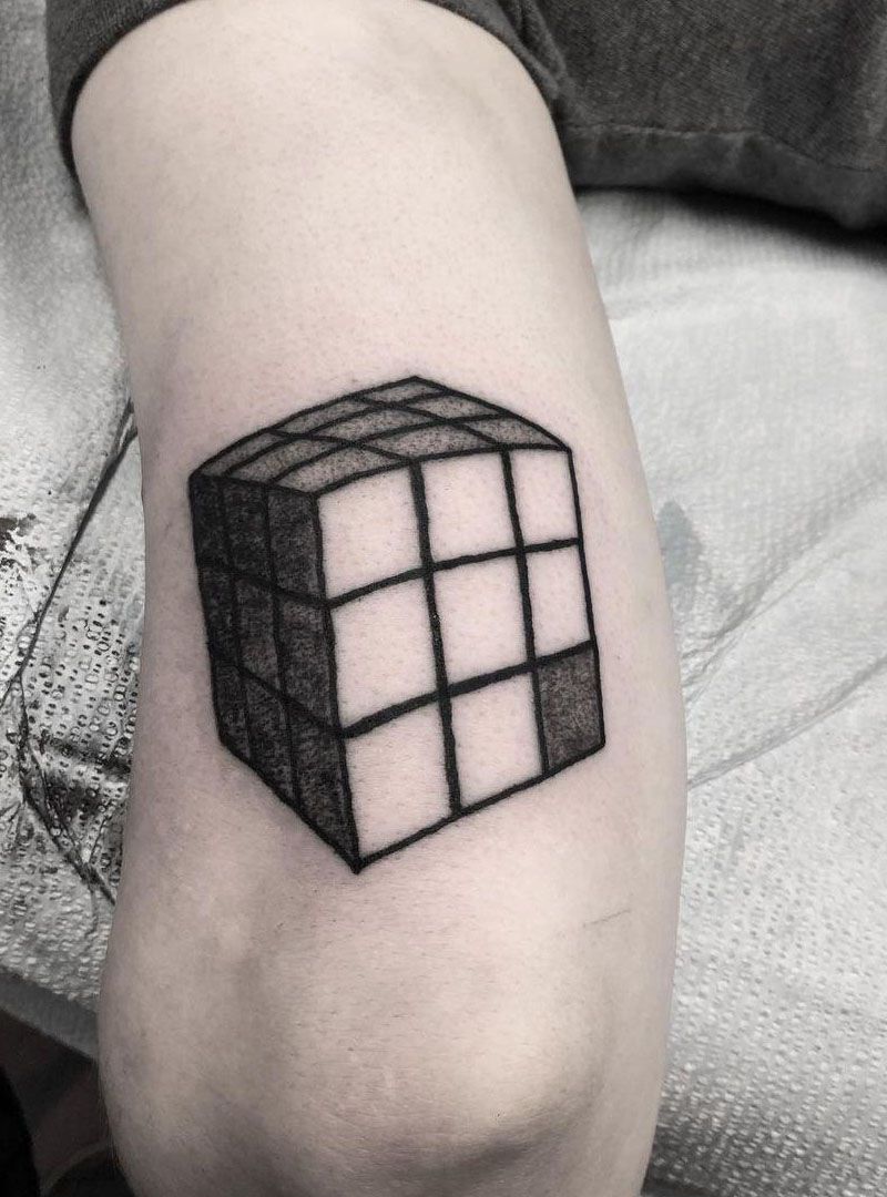 30 Great Rubik's Cube Tattoos You Can Copy