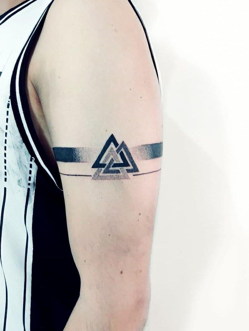 30 Pretty Valknut Tattoos to Inspire You