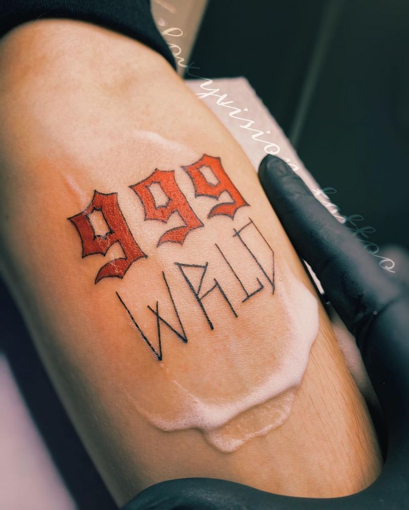 29 Pretty 999 Tattoos to Inspire You