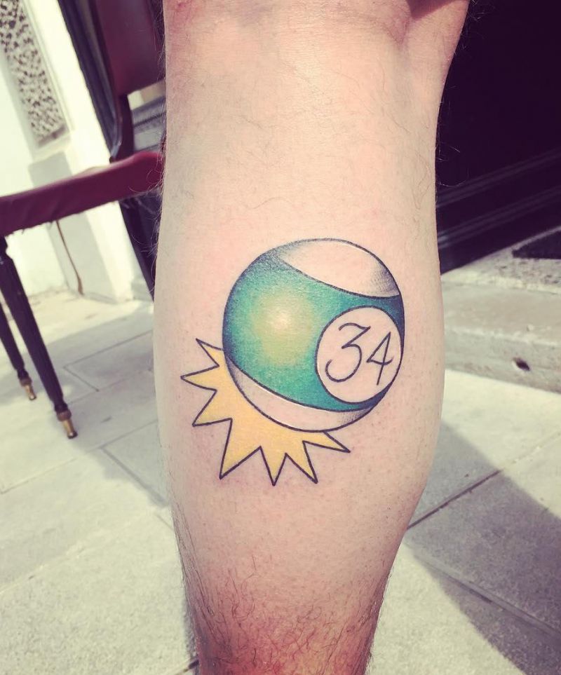 30 Pretty Billiard Tattoos You Will Love