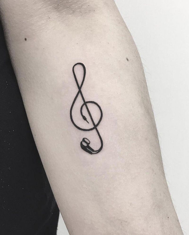 30 Pretty Headphones Tattoos You Will Love