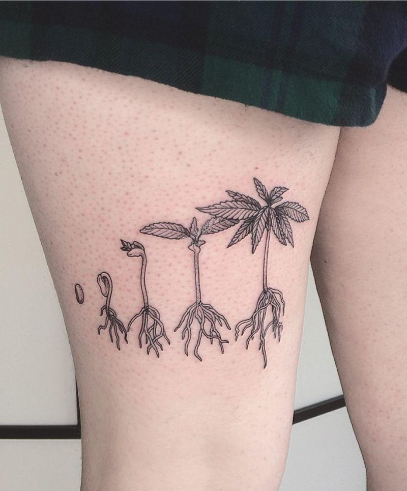 30 Pretty Hemp Tattoos You Must Love