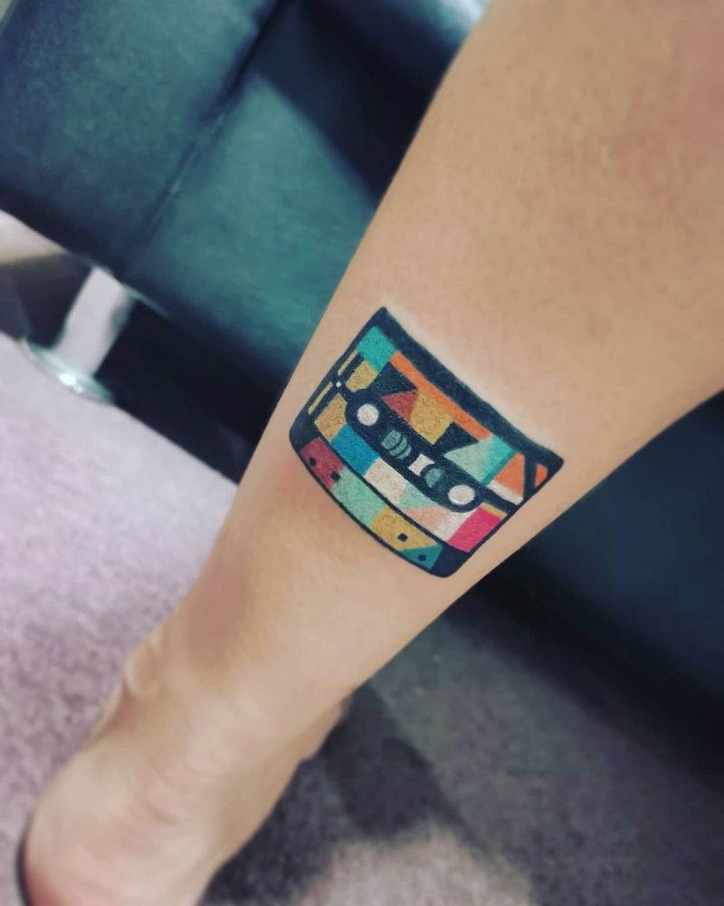 30 Pretty Tape Tattoos You Will Love