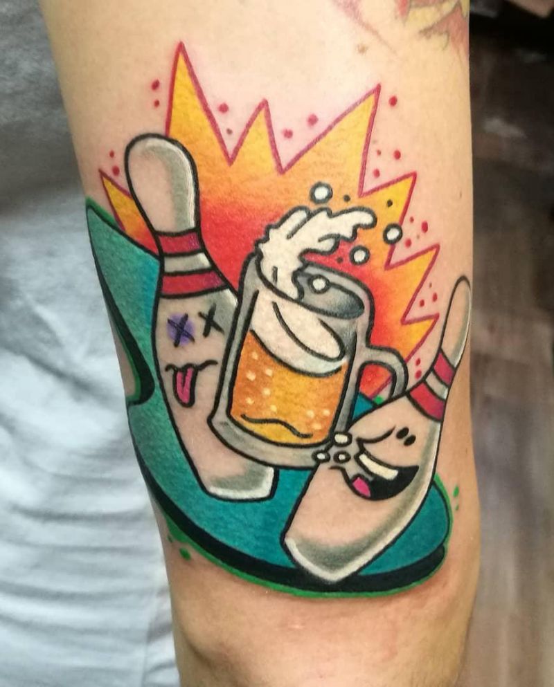 30 Bowling Tattoos Remind You to Relax