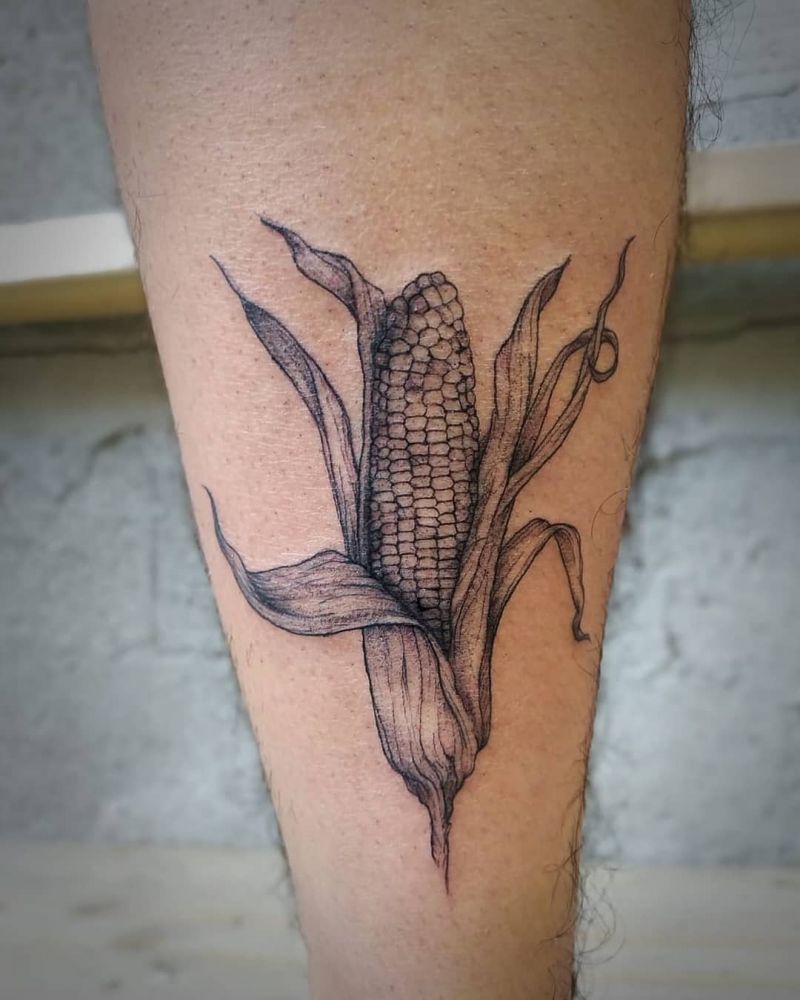 30 Pretty Corn Tattoos You Can Copy