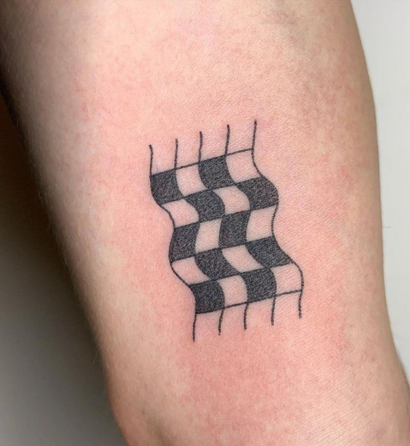 17 Checkered Tattoos Give You Unexpected Feeling