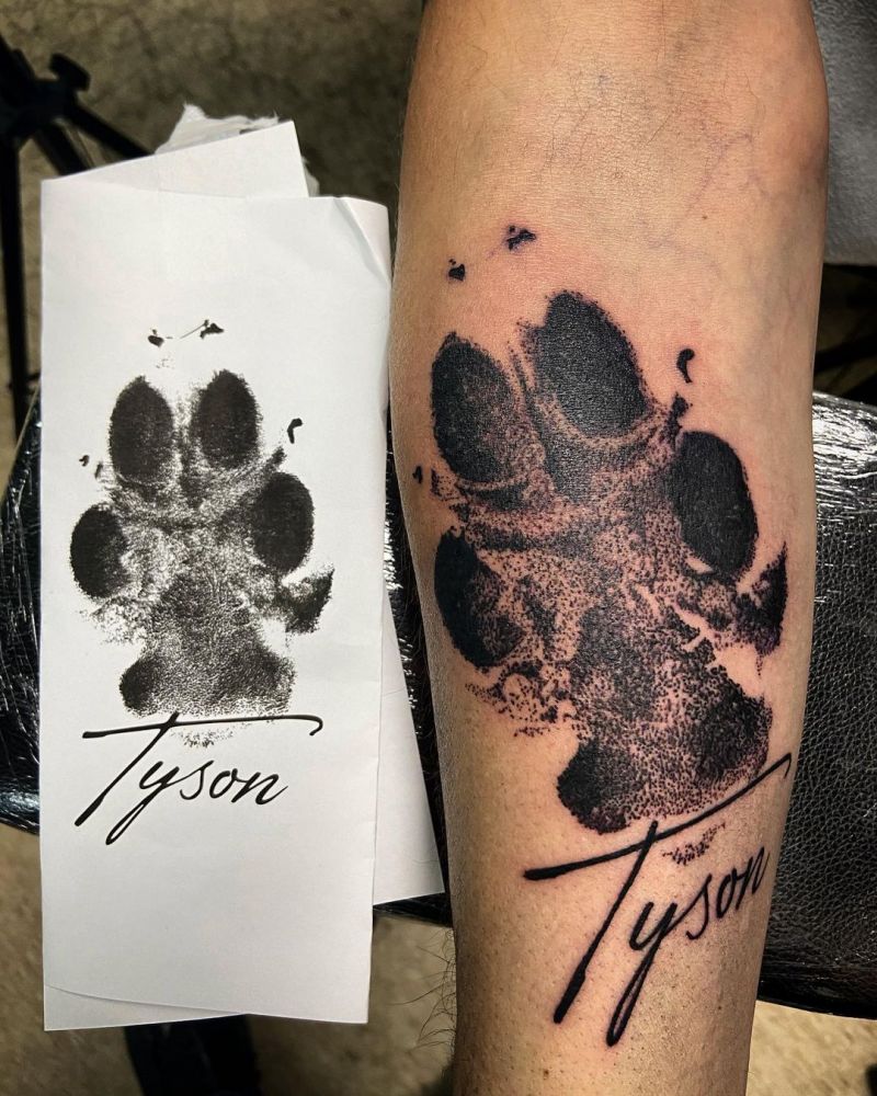 30 Cute Dog Paw Tattoos You Will Love