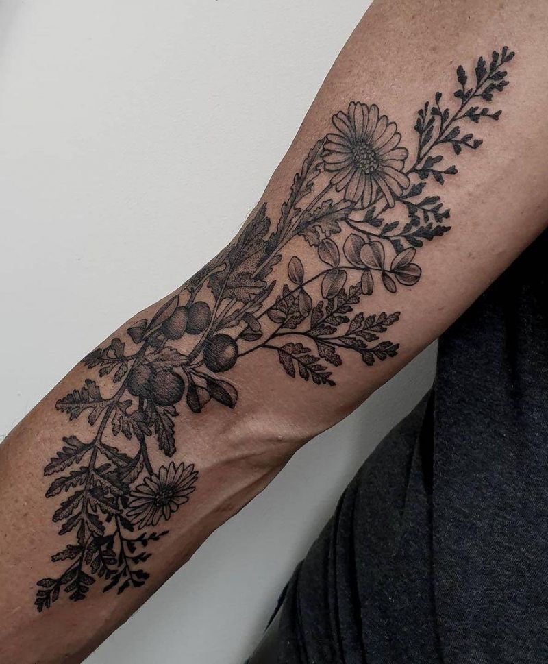 30 Pretty Garden Tattoos You Must Love