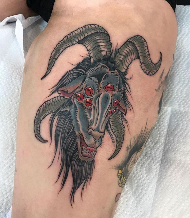 30 Pretty Goat Tattoos to Inspire You