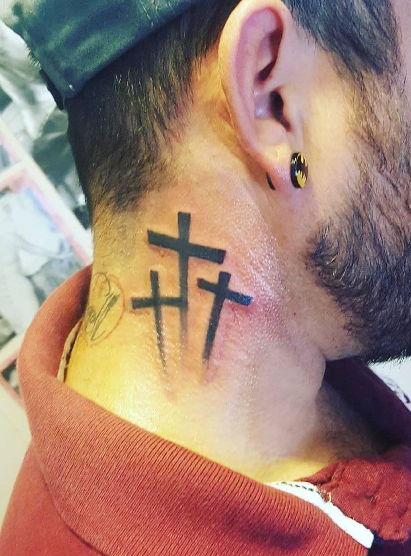 9 Pretty Three Cross Tattoos You Can Copy