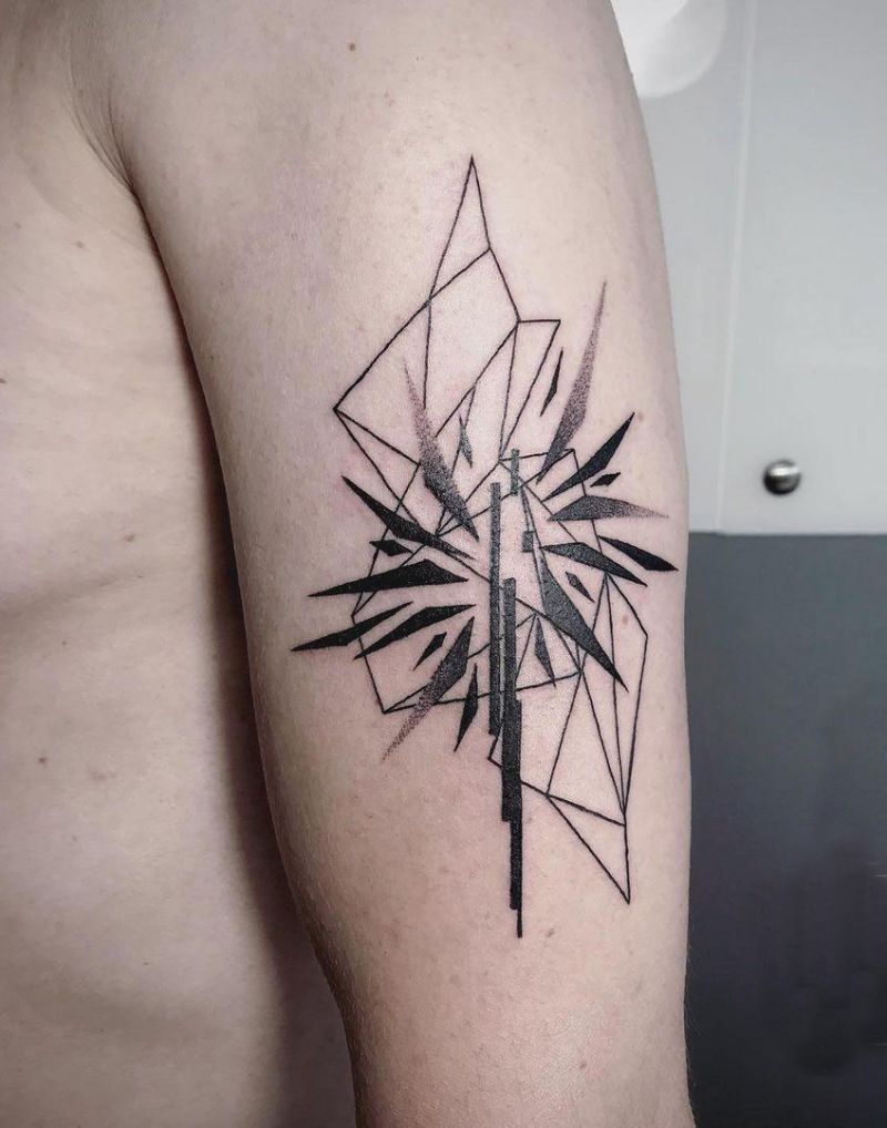 30 Pretty Broken Glass Tattoos You Need to Copy