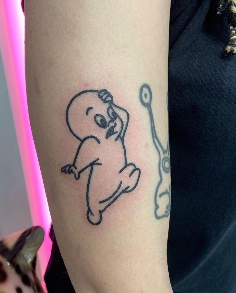 30 Cute Casper Tattoos You Must Love