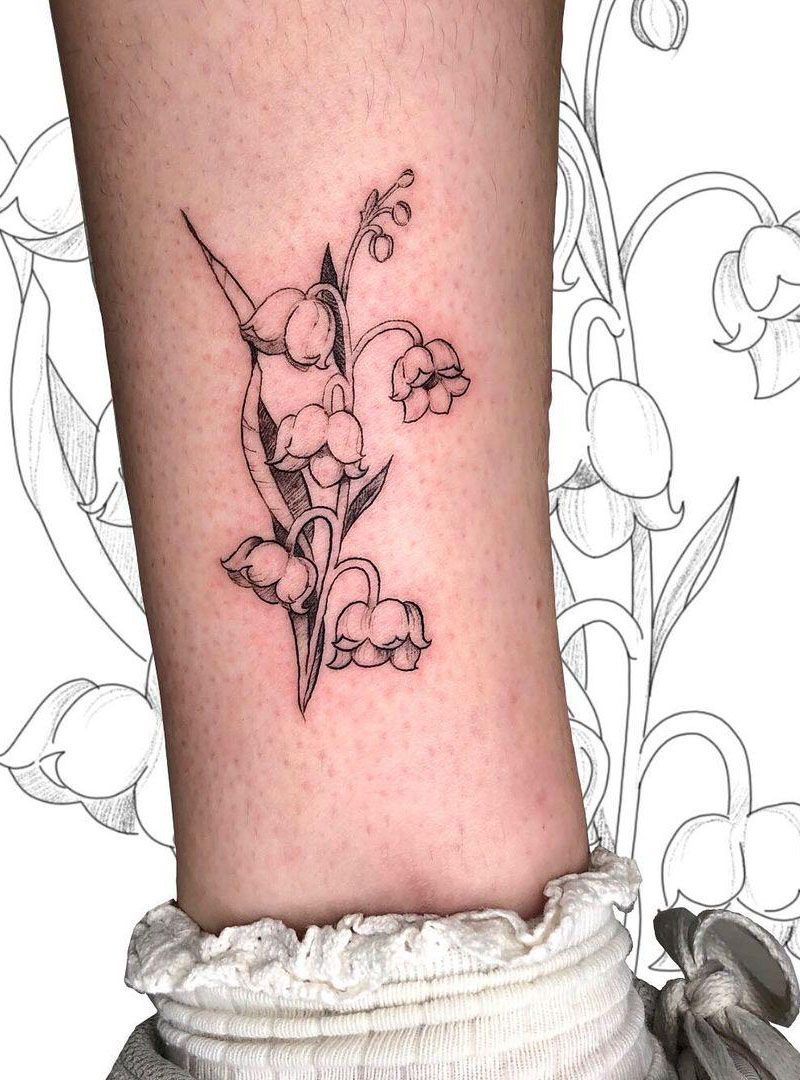 30 Pretty Lily of the Valley Tattoos to Inspire You