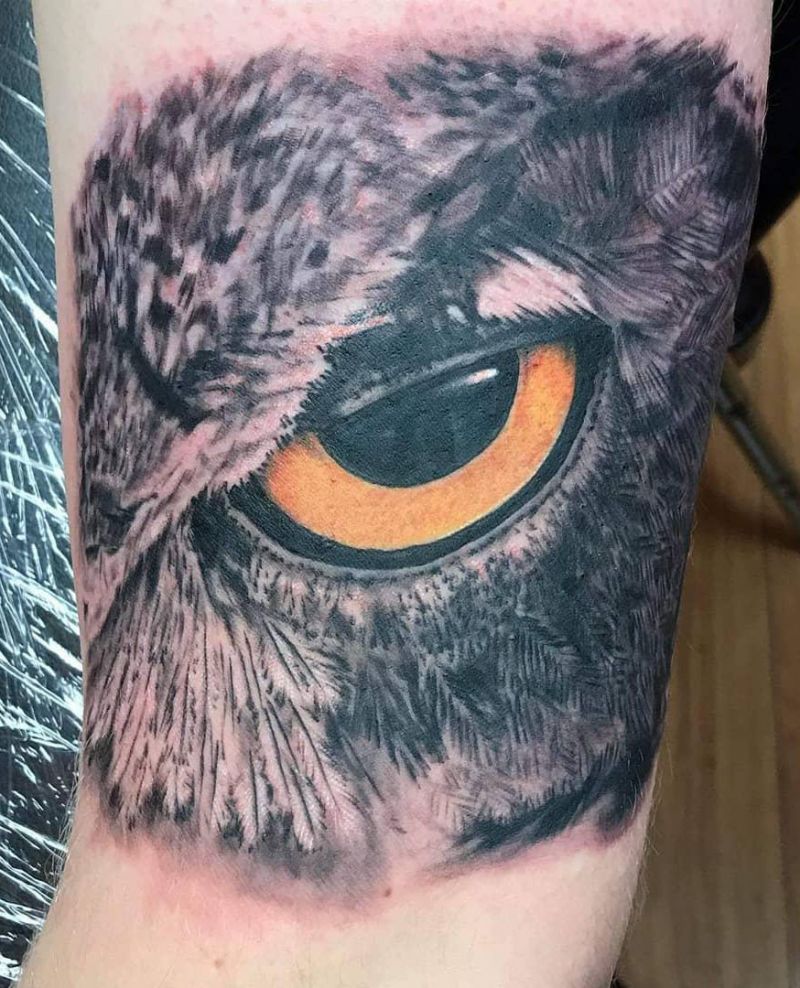 30 Pretty Owl Eye Tattoos You Can Copy