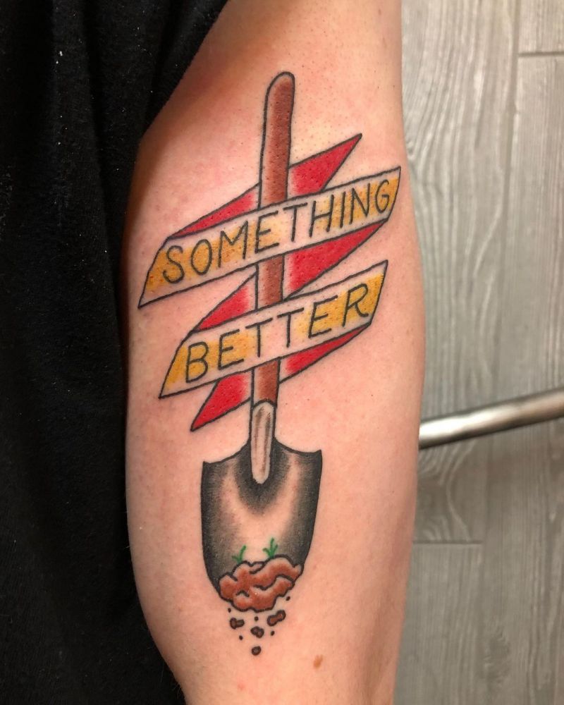 30 Perfect Shovel Tattoos You Must Love