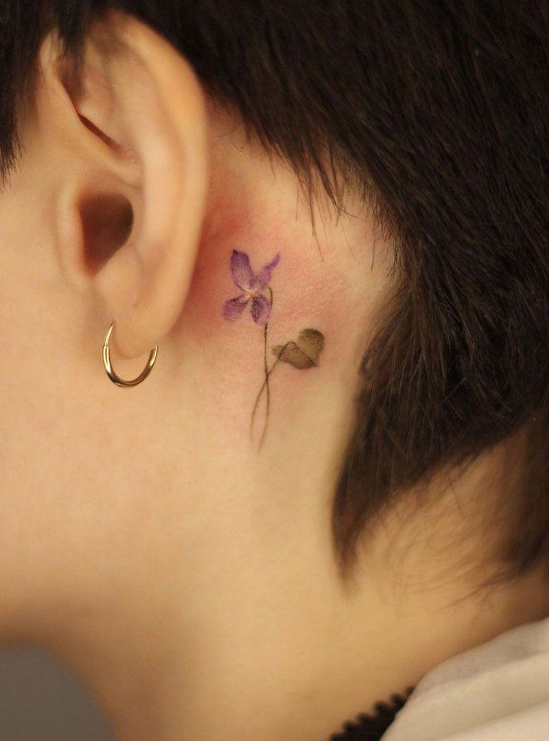 30 Pretty Violet Tattoos You Need to Copy