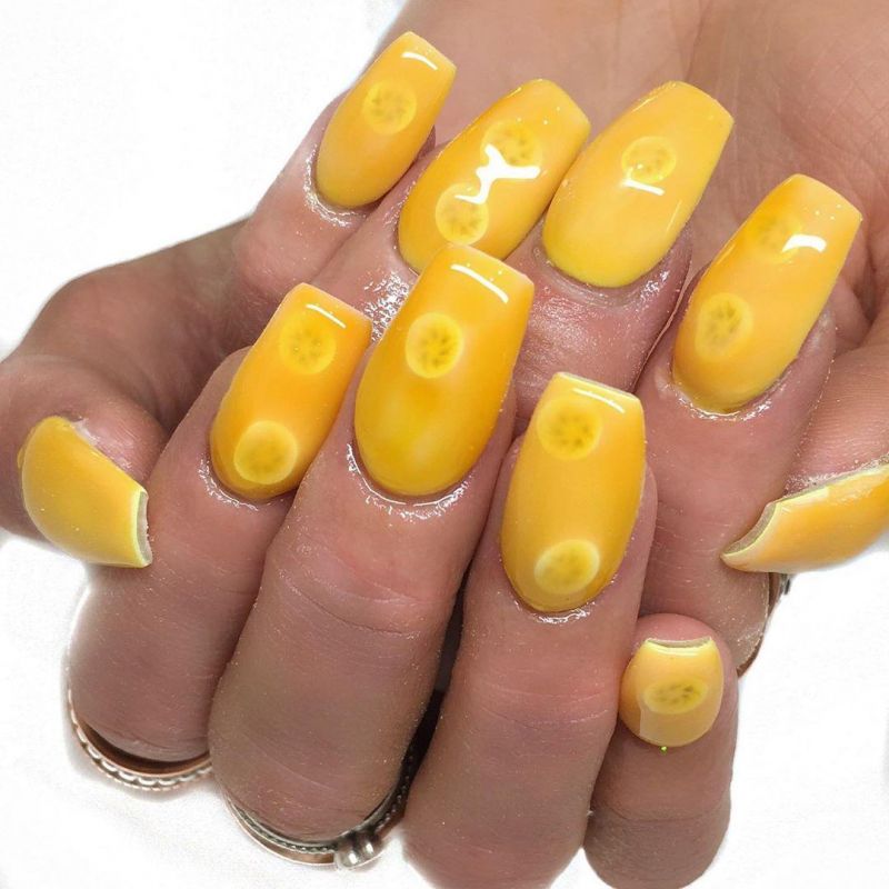 30 Stylish Banana Nail Art Designs You Can Copy