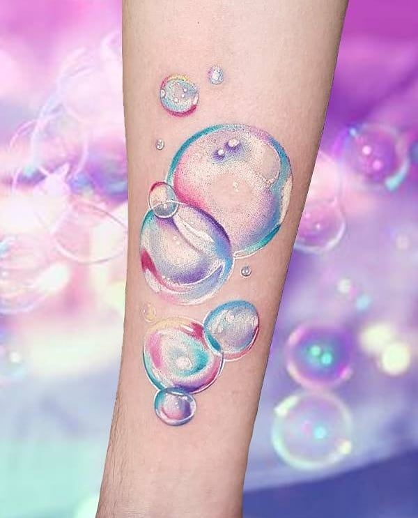 30 Pretty Bubble Tattoos You Will Love