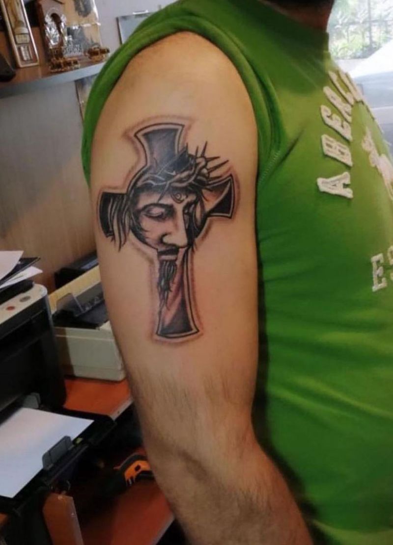 30 Perfect Jesus Cross Tattoos You Must Try