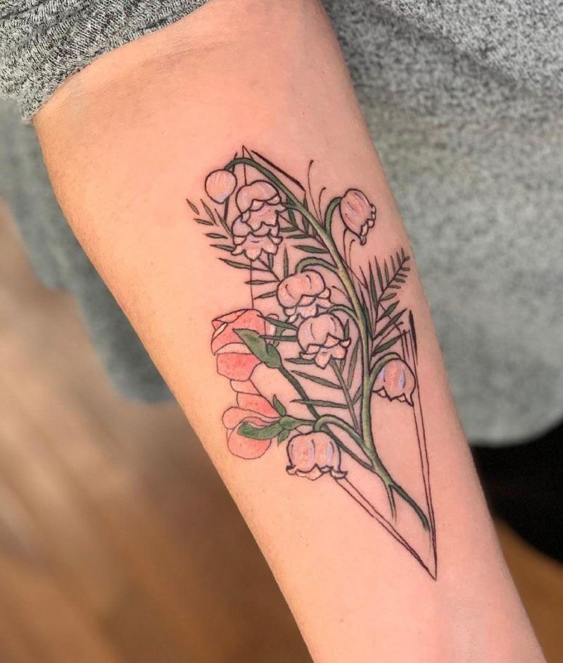30 Pretty Lily of the Valley Tattoos to Inspire You