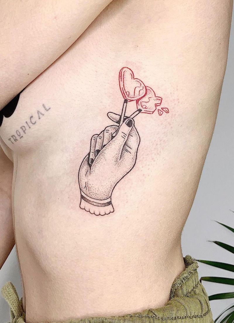 30 Pretty Lollipop Tattoos You Will Love