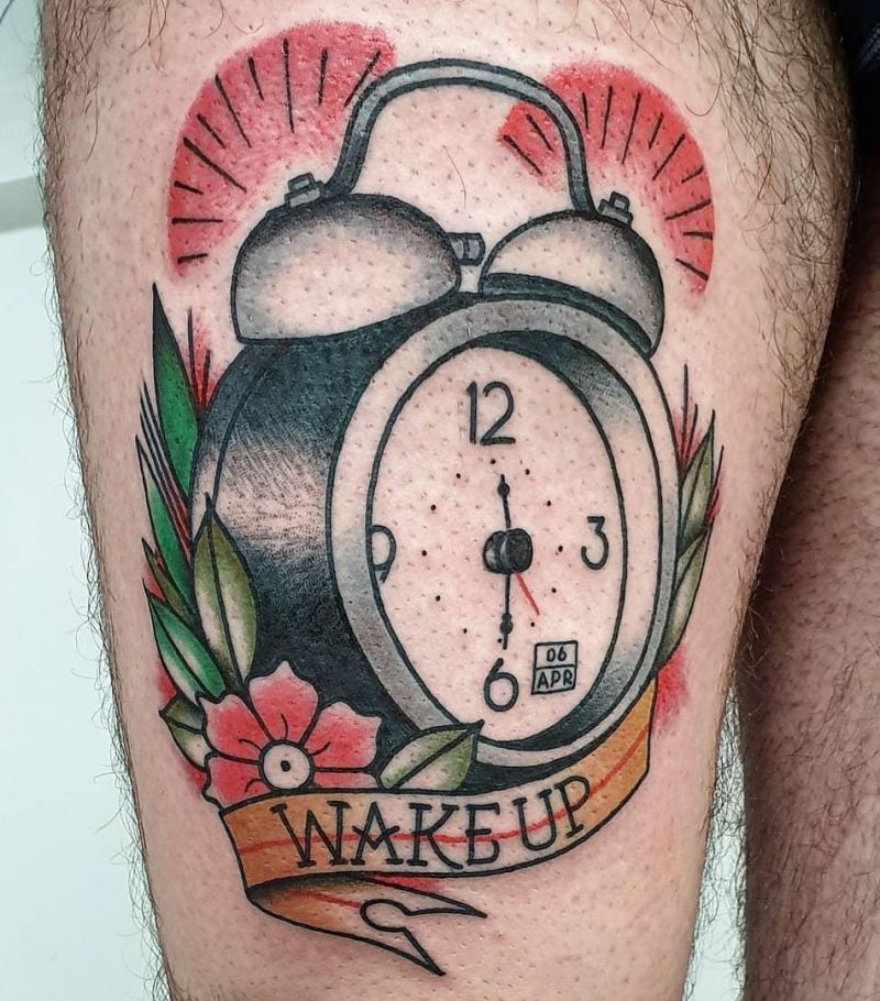 21 Perfect Alarm Clock Tattoos to Inspire You