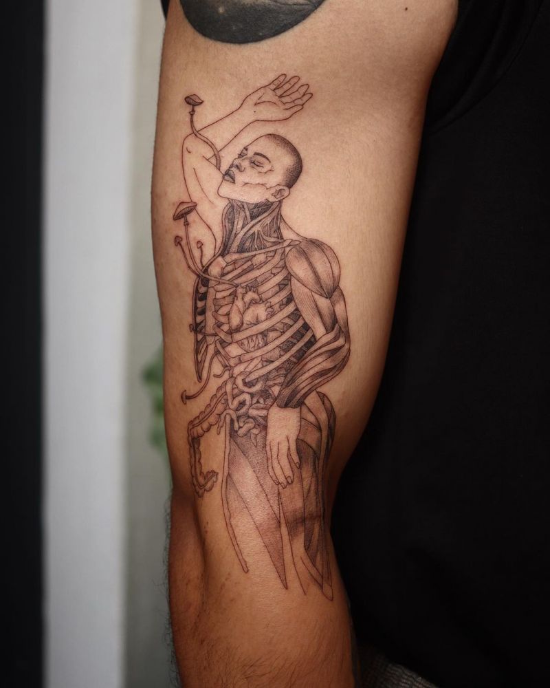 30 Pretty Anatomy Tattoos to Inspire You