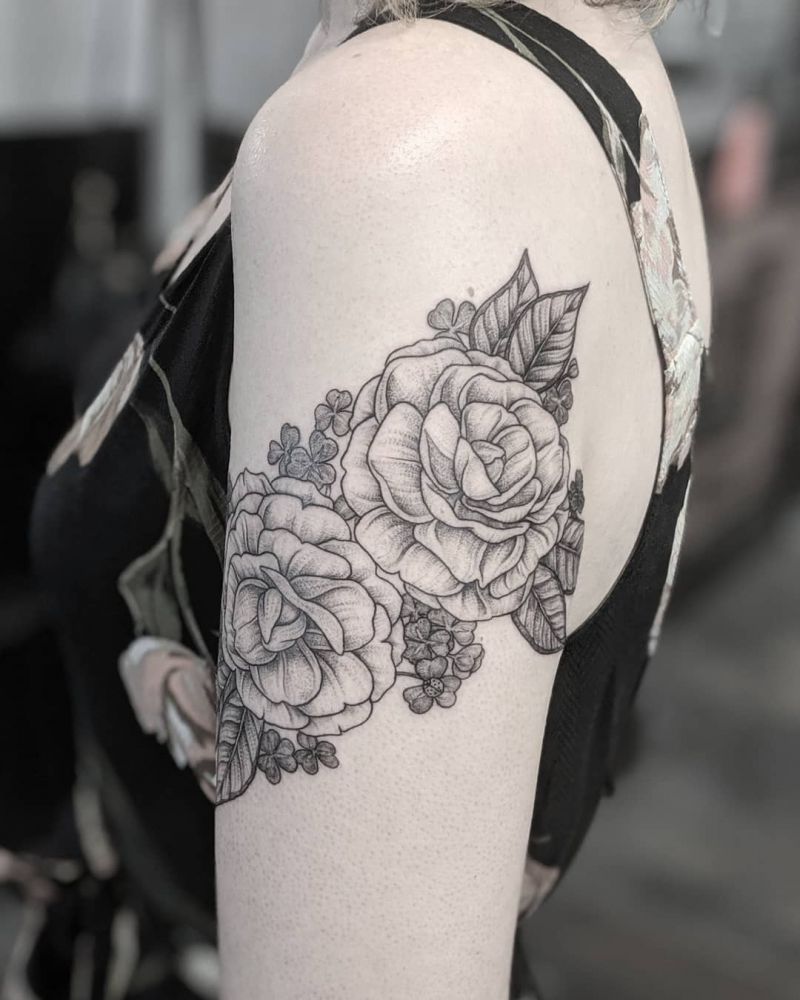 30 Pretty Camellia Tattoos You Must Love