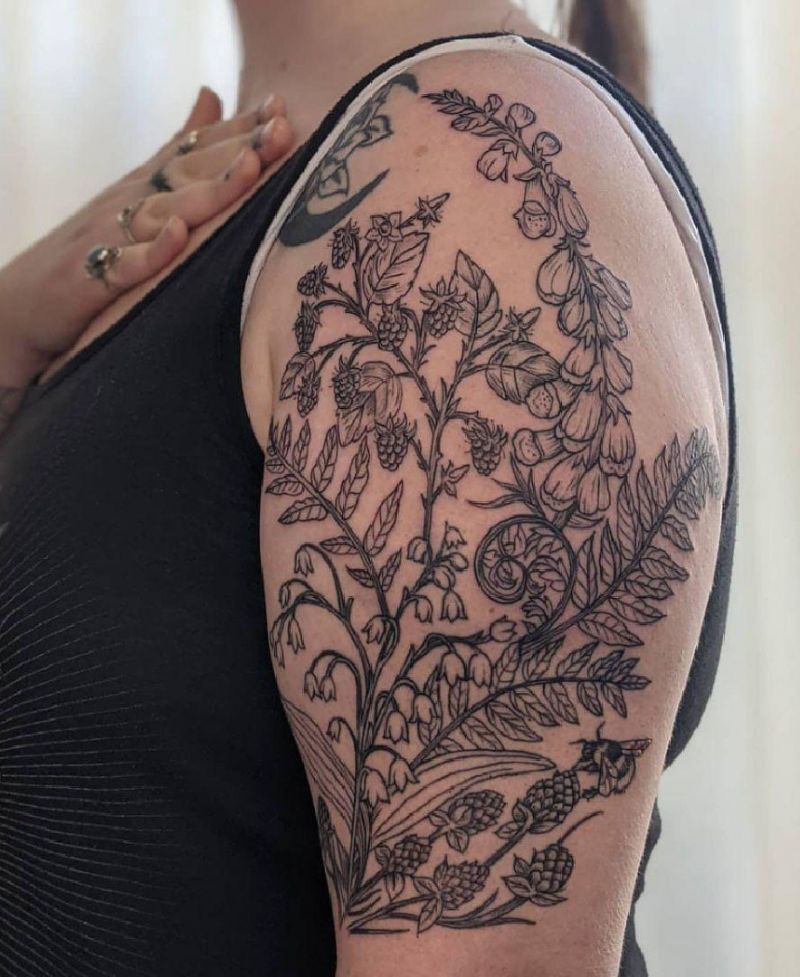 30 Pretty Lily of the Valley Tattoos to Inspire You