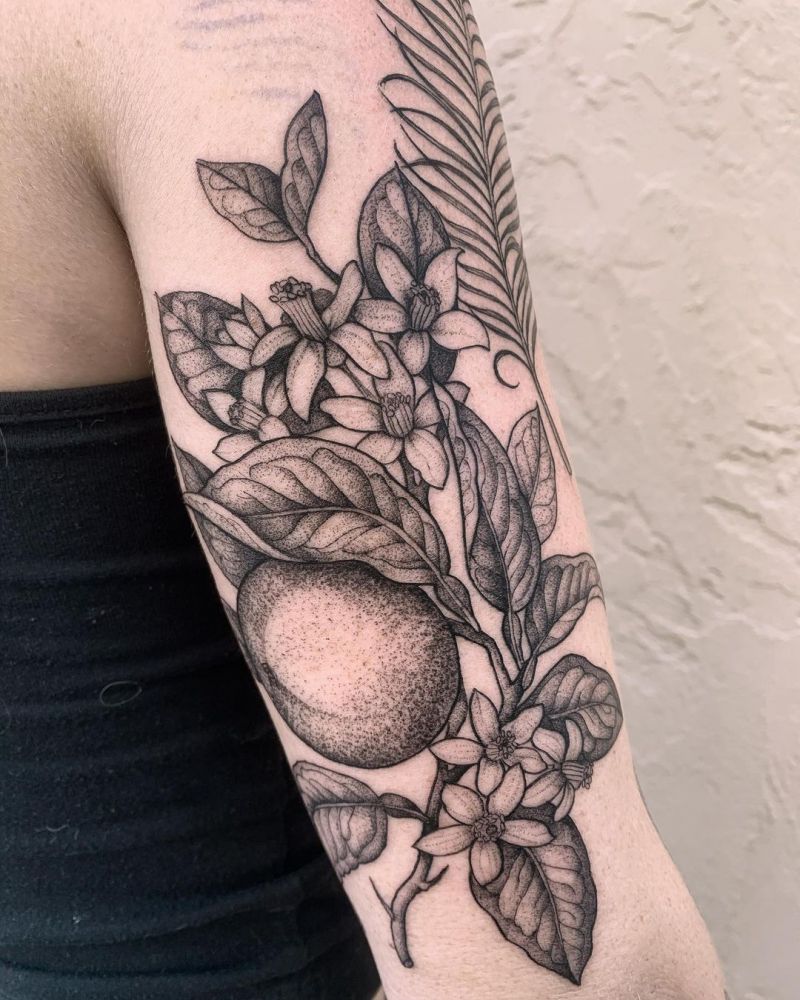 30 Pretty Orange Blossom Tattoos You Can Copy