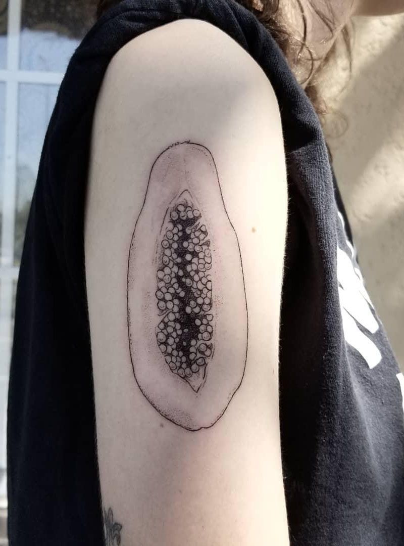 30 Perfect Papaya Tattoos to Inspire You