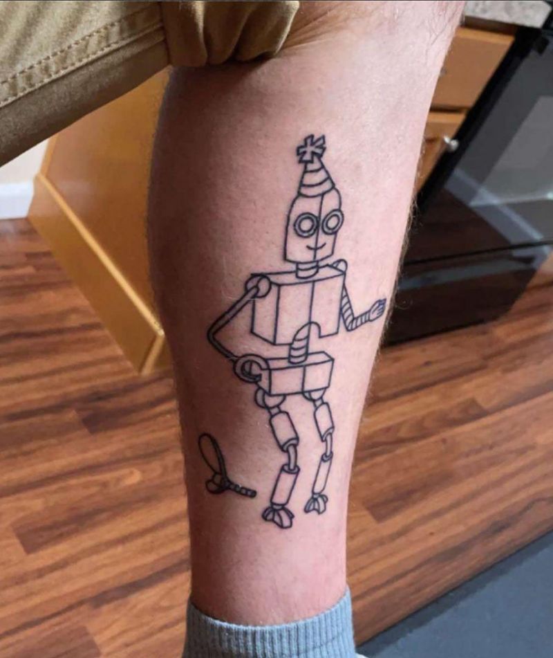 30 Pretty Robot Tattoos You Will Love