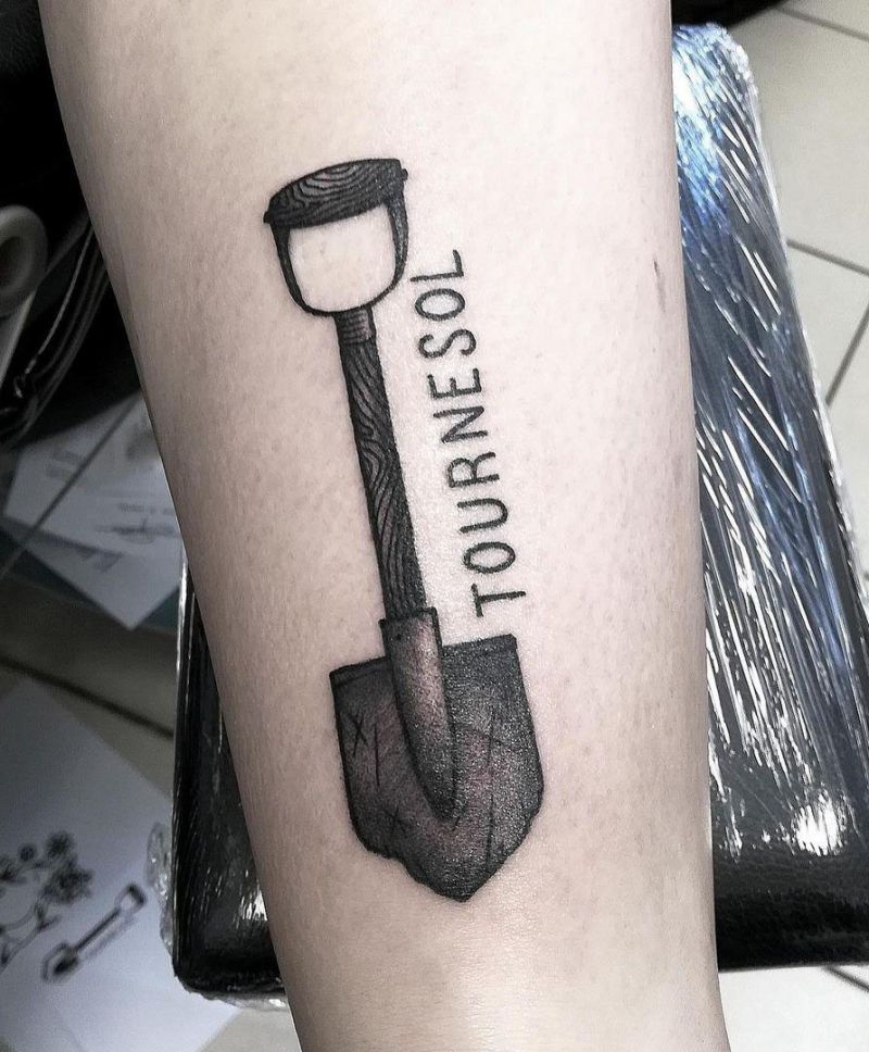 30 Perfect Shovel Tattoos You Must Love